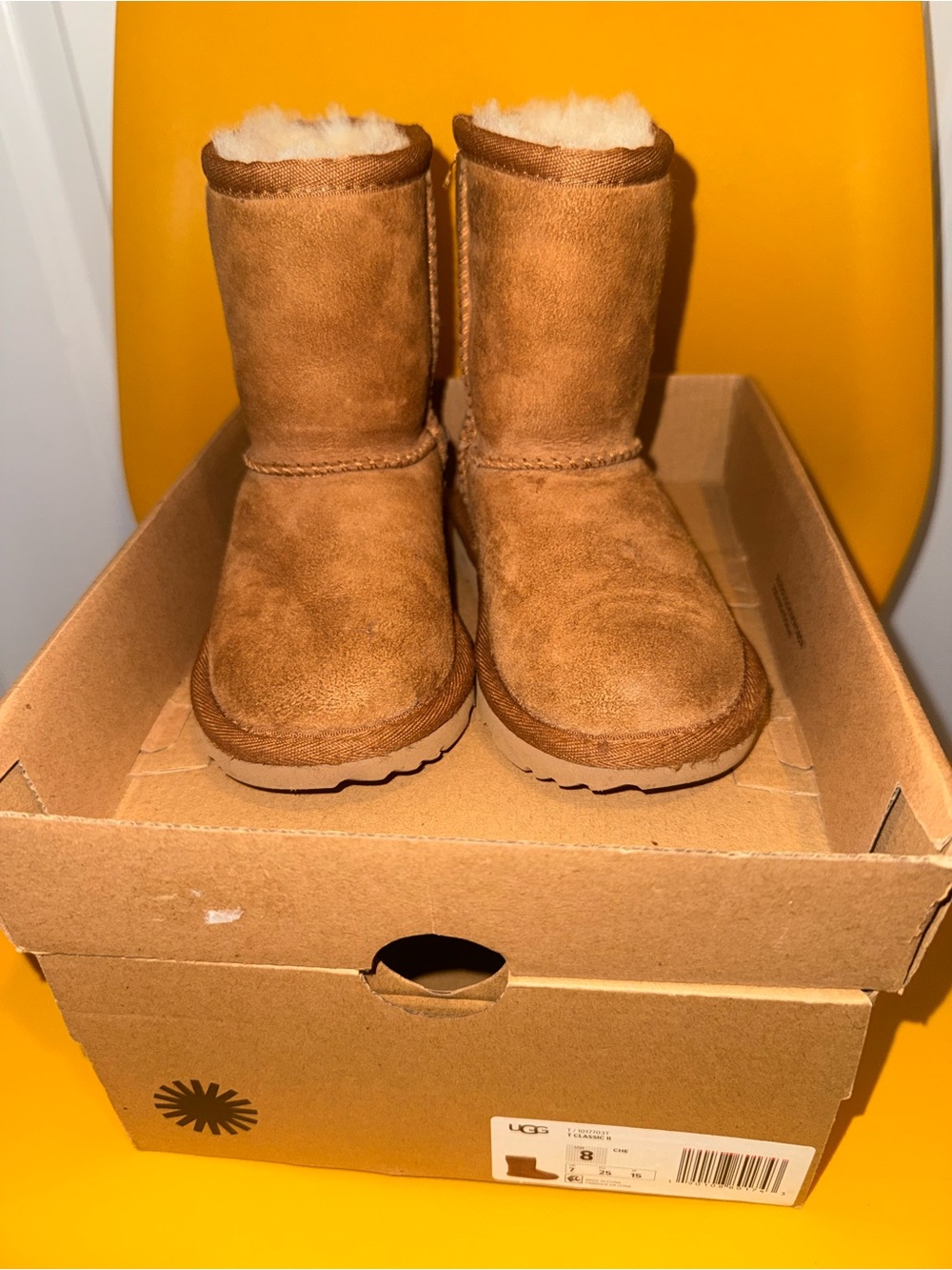 Kids UGG Chestnut Sheepskin Winter Boots